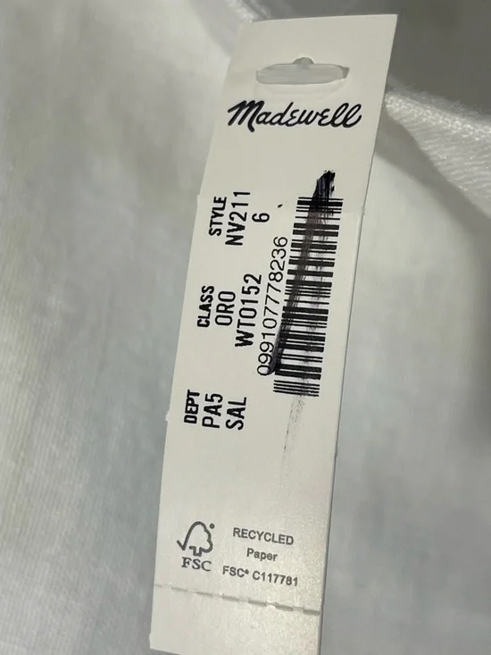 Madewell NWT Eyelet Embroidered Maxi Skirt Size 6 in Salt - Picture 10 of 16